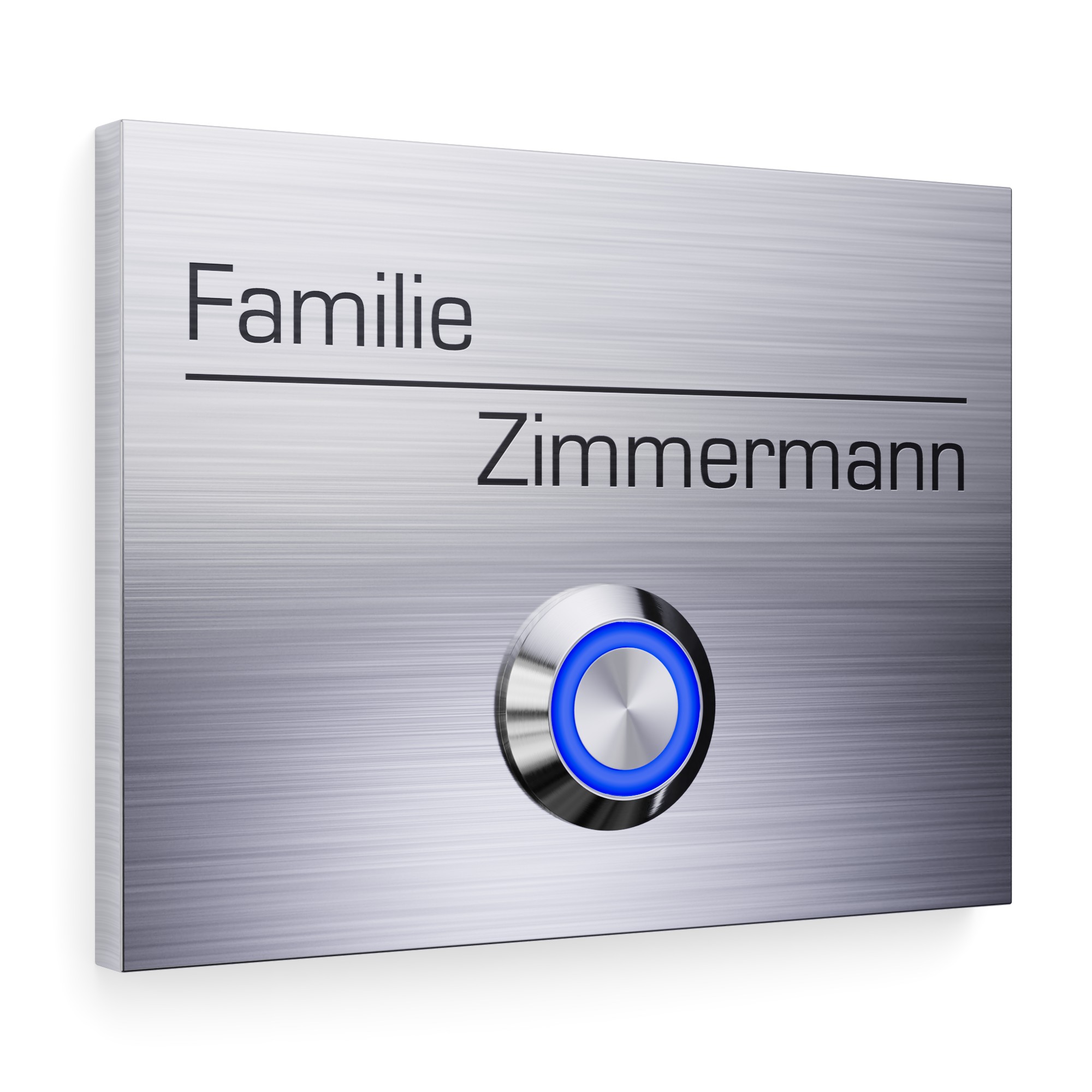 Doorbell stainless steel TYPE 7 - Stainless steel rectangular