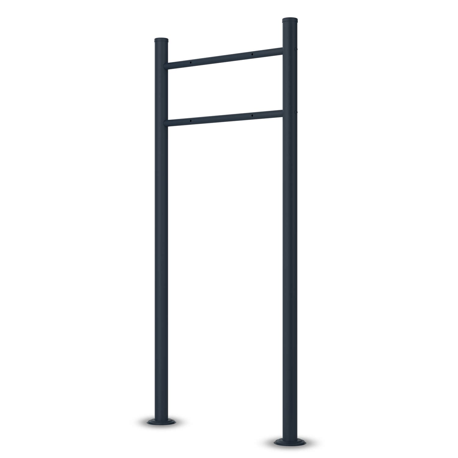 Stainless steel letterbox stand anthracite