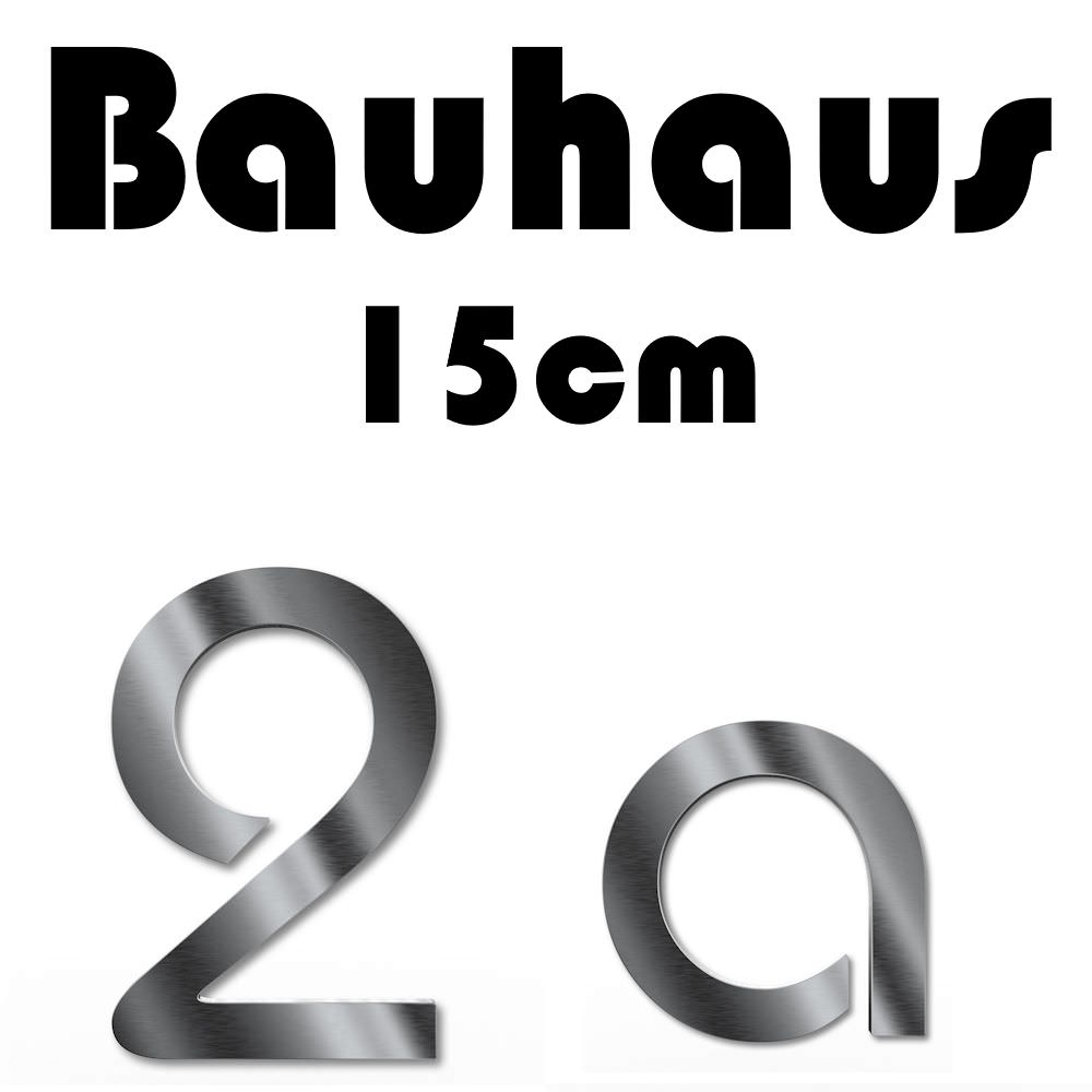 Stainless steel house number - Height 15 cm - Bauhaus